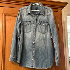 Gap kids denim button down